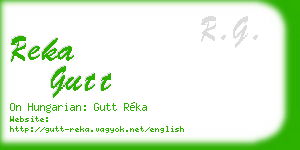 reka gutt business card